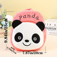 Plush Panda Backpack For Kids Kindergarten School Bag