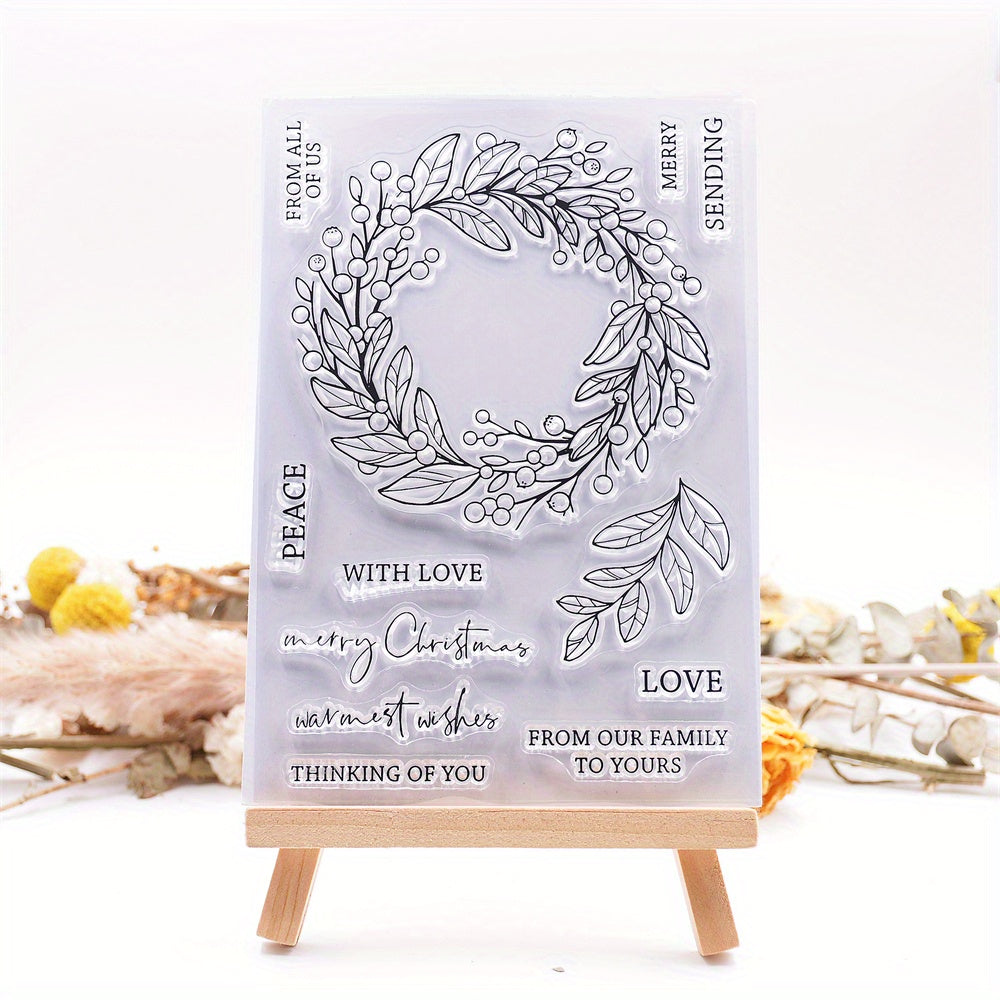 10x16cm Plant English Transparent Silicone Stamp