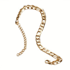 Golden Silvery Beach Anklet