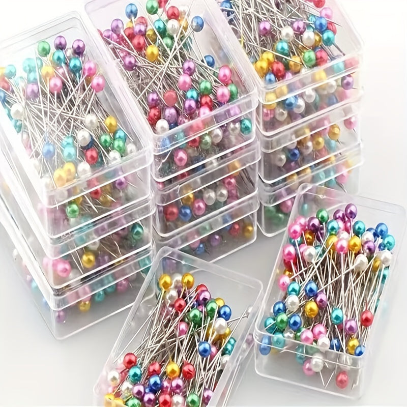 Boxed Pearlescent Positioning Needle 100 Pins