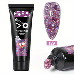 Quick Nail Extension Gel 15g Crystal Sequin - Home Salon Nail Art DIY