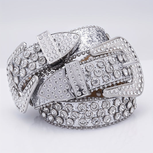 Men's Rhinestone Hip Hop Belt for Pants