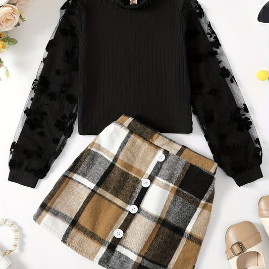 Girl Skirt Sets Casual Winter Fall Dresses Clothes Outfit For Girls