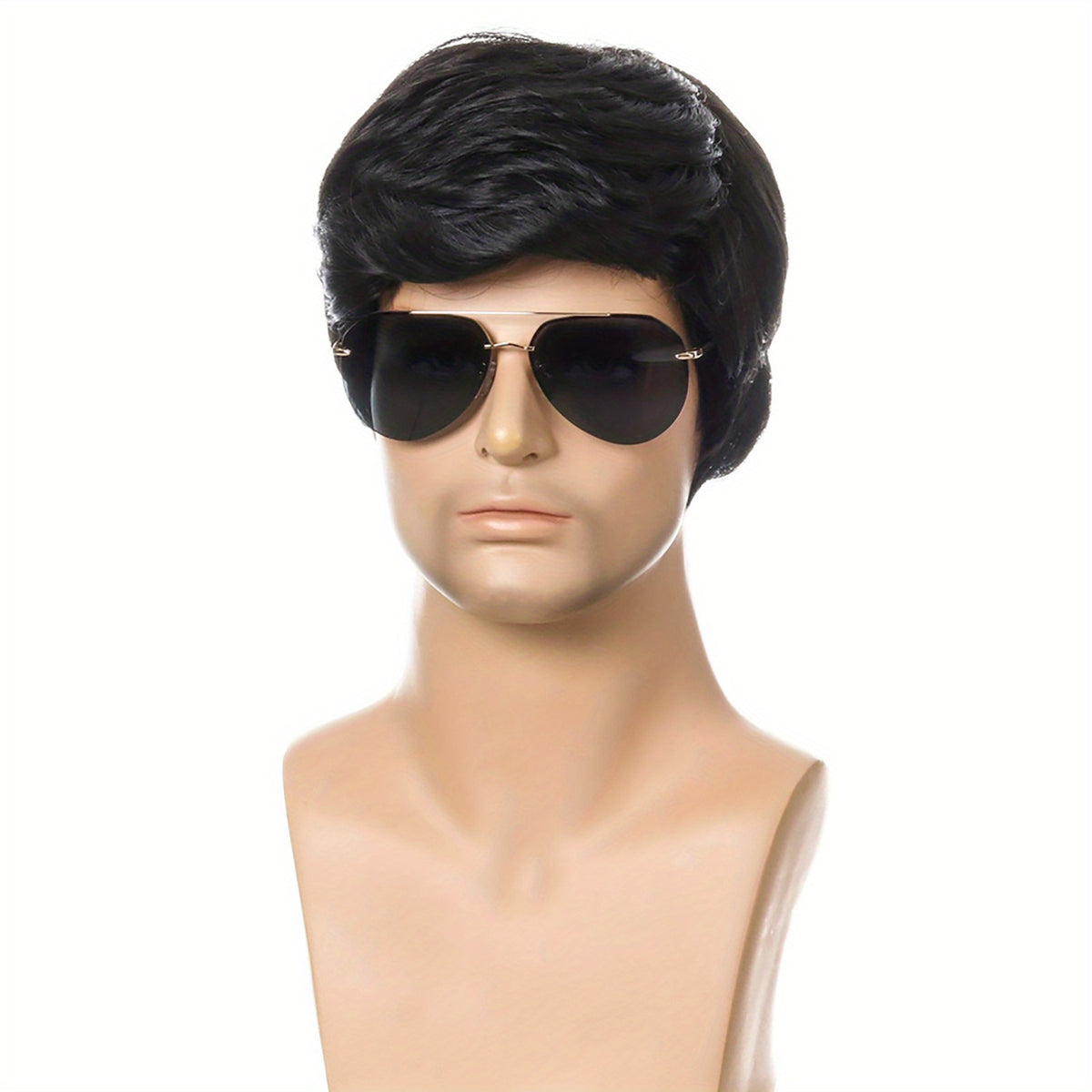 Men's Short Hair Synthetic Wig Heat Resistant Cosplay Headgear Wig