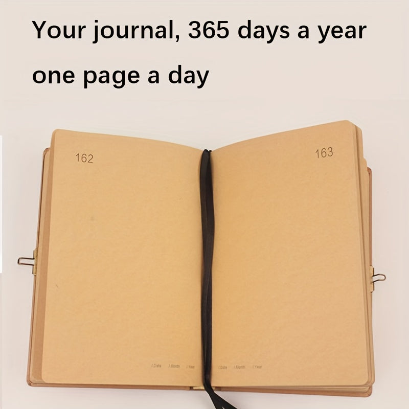 365 Pages Retro Note Book With Lock Diary
