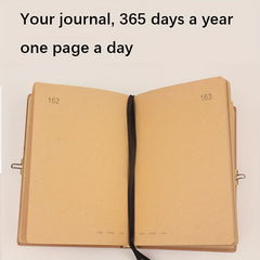 365 Pages Retro Note Book With Lock Diary