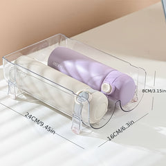 1pc Stackable Mug Organizer Clear Sports Bottle Rack