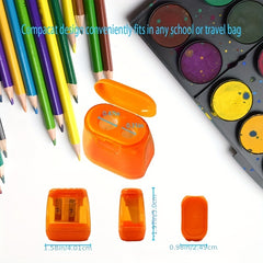 Dual Hole Manual Pencil Sharpener for Adults & Students