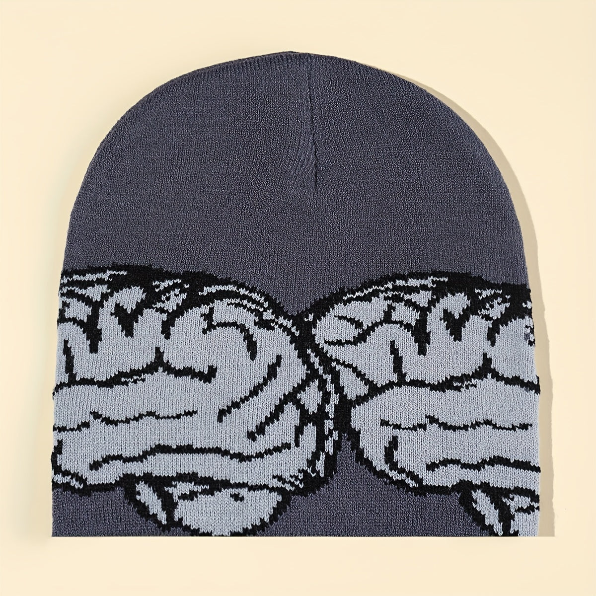 Men's Brain Beanie Knitted Hat Winter Warm Skull Cap