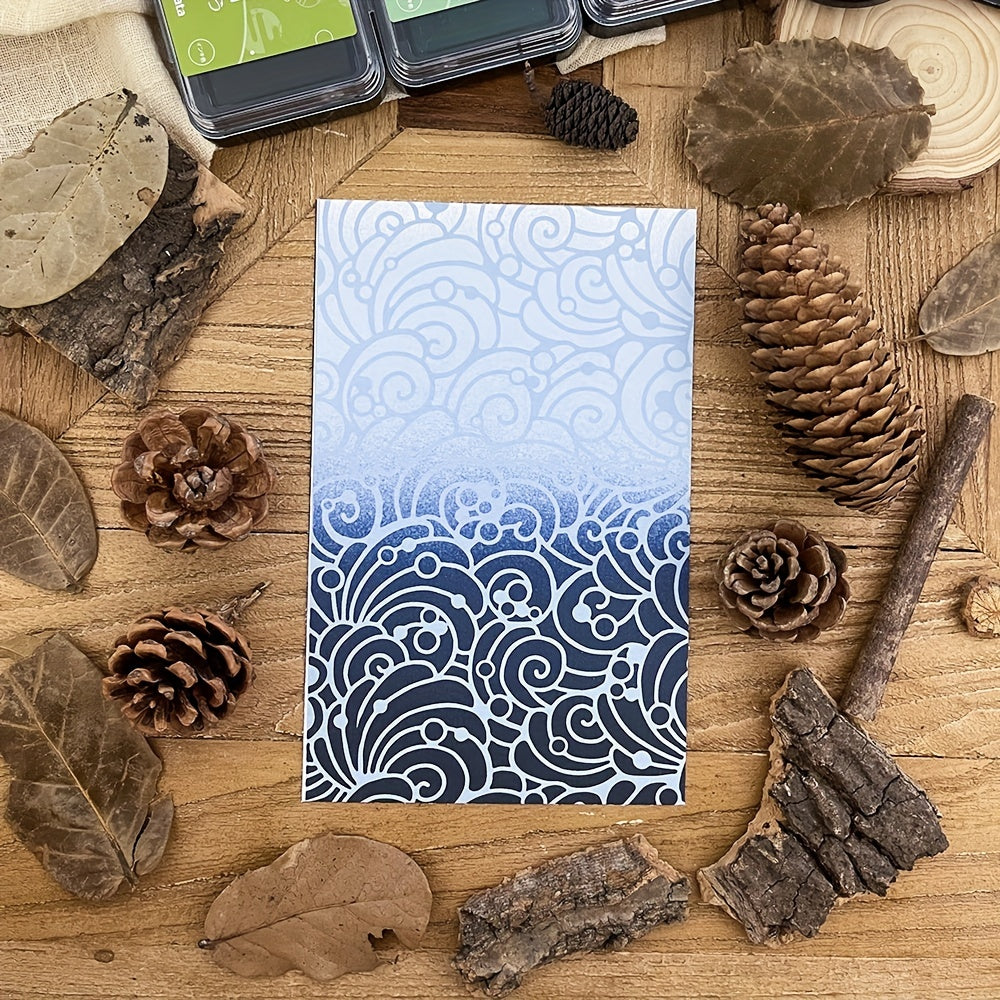 Background Waves Stencils Graffiti Stencils DIY Art Stencils for Painting