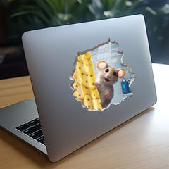 Mouse Bath Wall Stickers Bedroom Living Room Waterproof Self-adhesive