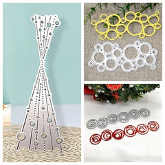 1pc Round Element DIY Metal Carbon Steel Cutting Mold Paper Art