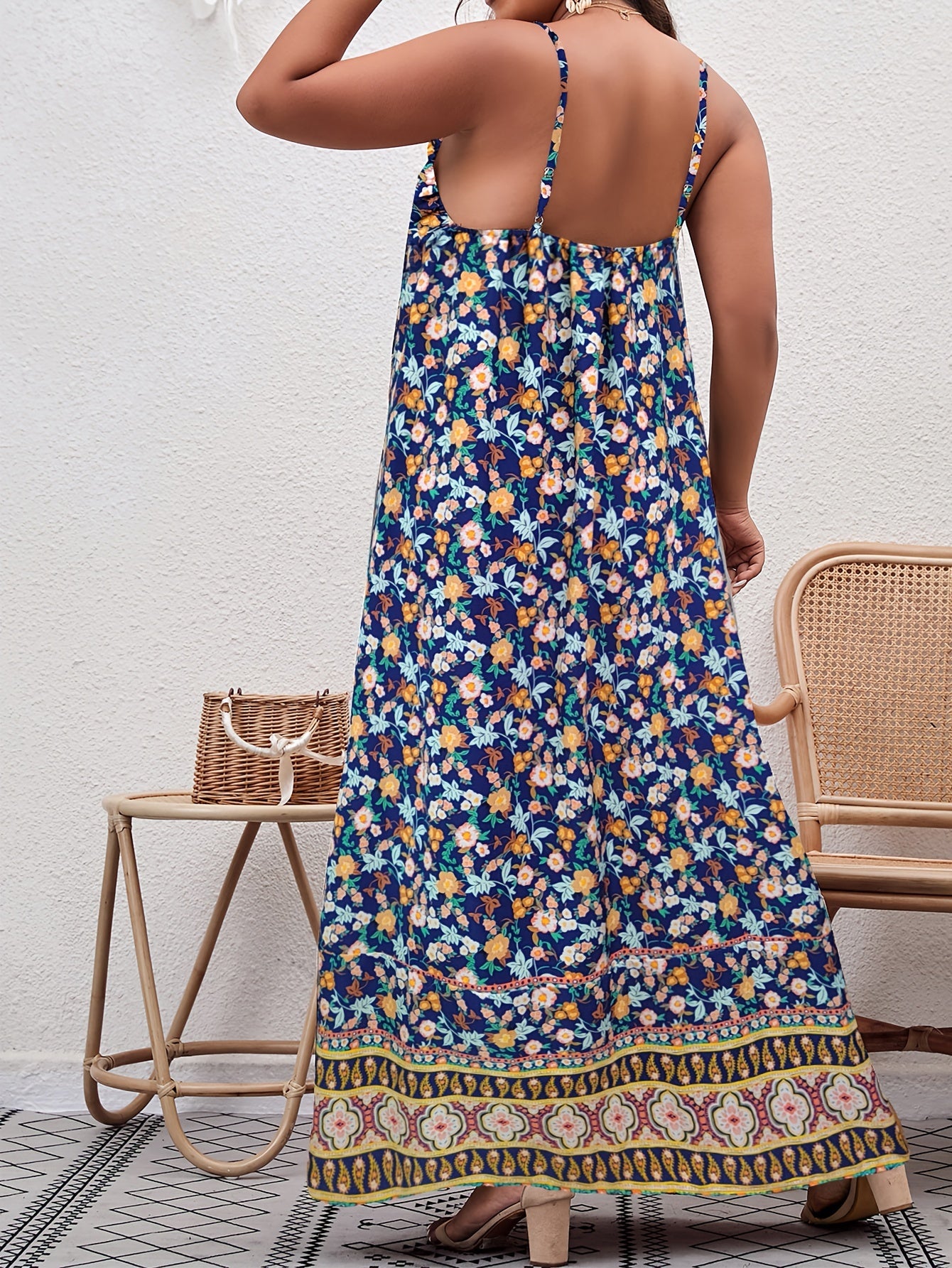  Floral Cami Maxi Dress
