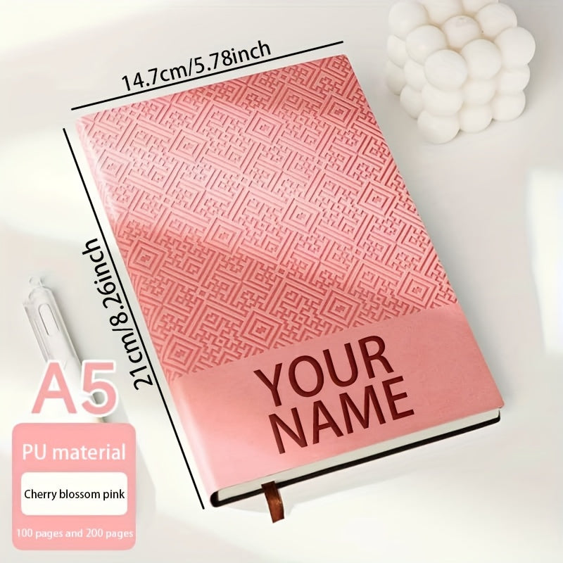 Personalized A5 Soft Faux Leather Notebook