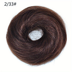 Synthetic Hair Bun Elastic Hairpieces for Women Updo Chignon Ponytail Extensions