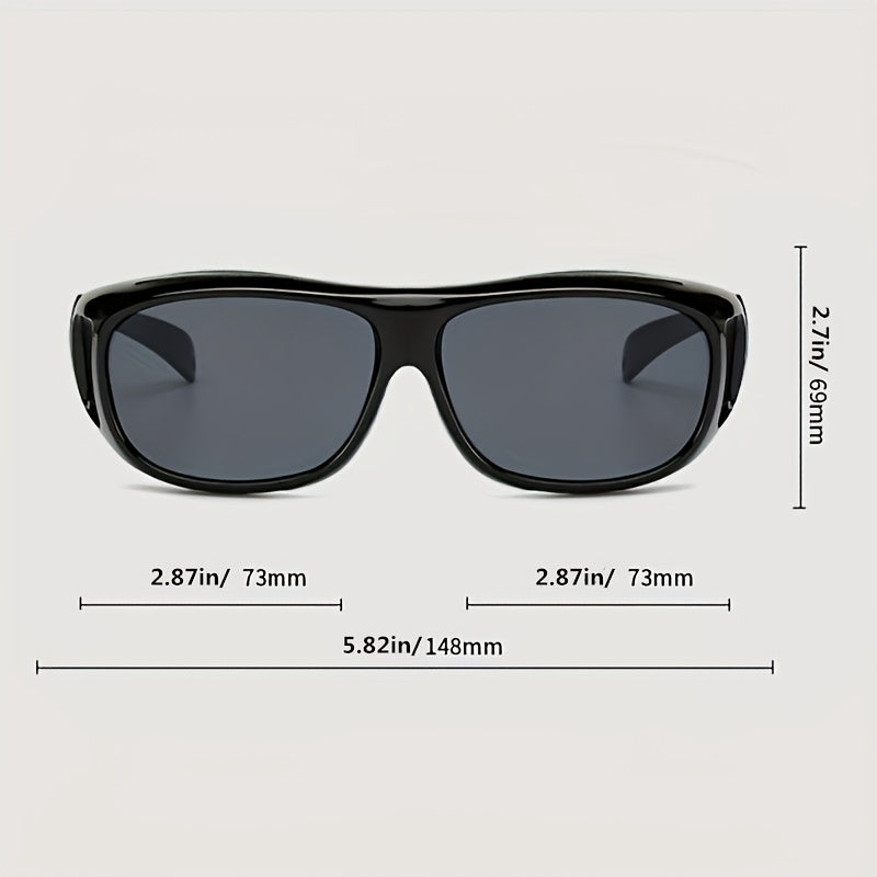 Night Vision Sunglasses with Yellow Film for Sports Riding