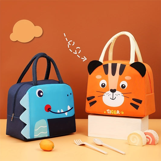 3D Cartoon Insulated Lunch Bag for School, Office, Outdoor Camping