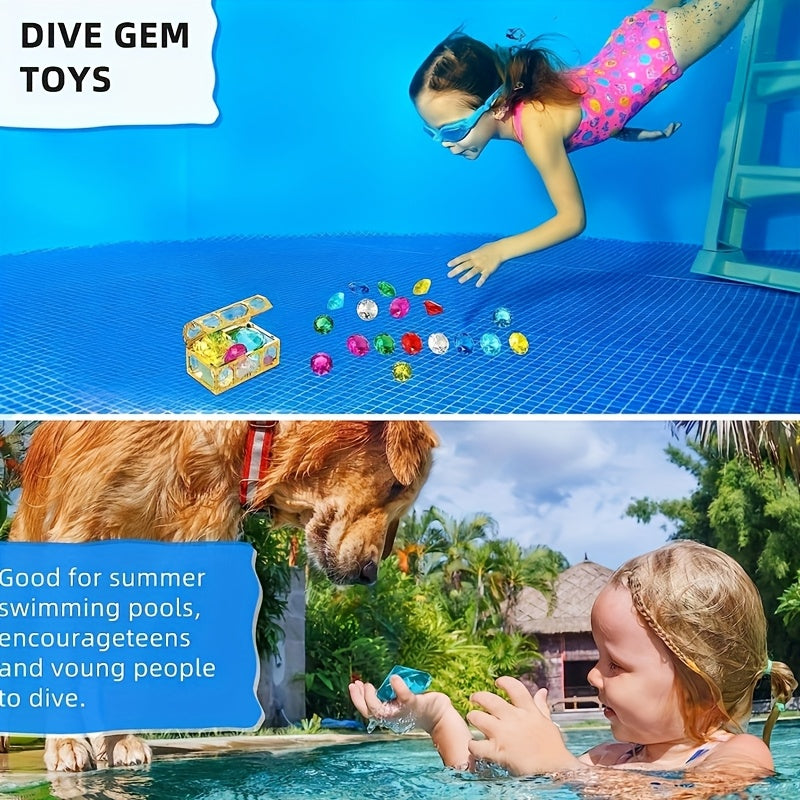 Multicolored Acrylic Gems - Ideal for Pool Party & Birthdays