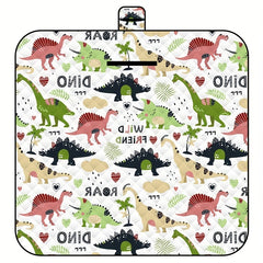 Cartoon Portable Picnic Mat Waterproof Beach Blanket