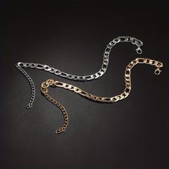 Golden Silvery Beach Anklet