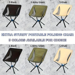 Portable Aluminum Alloy Folding Chair with Umbrella for Outdoor Camping