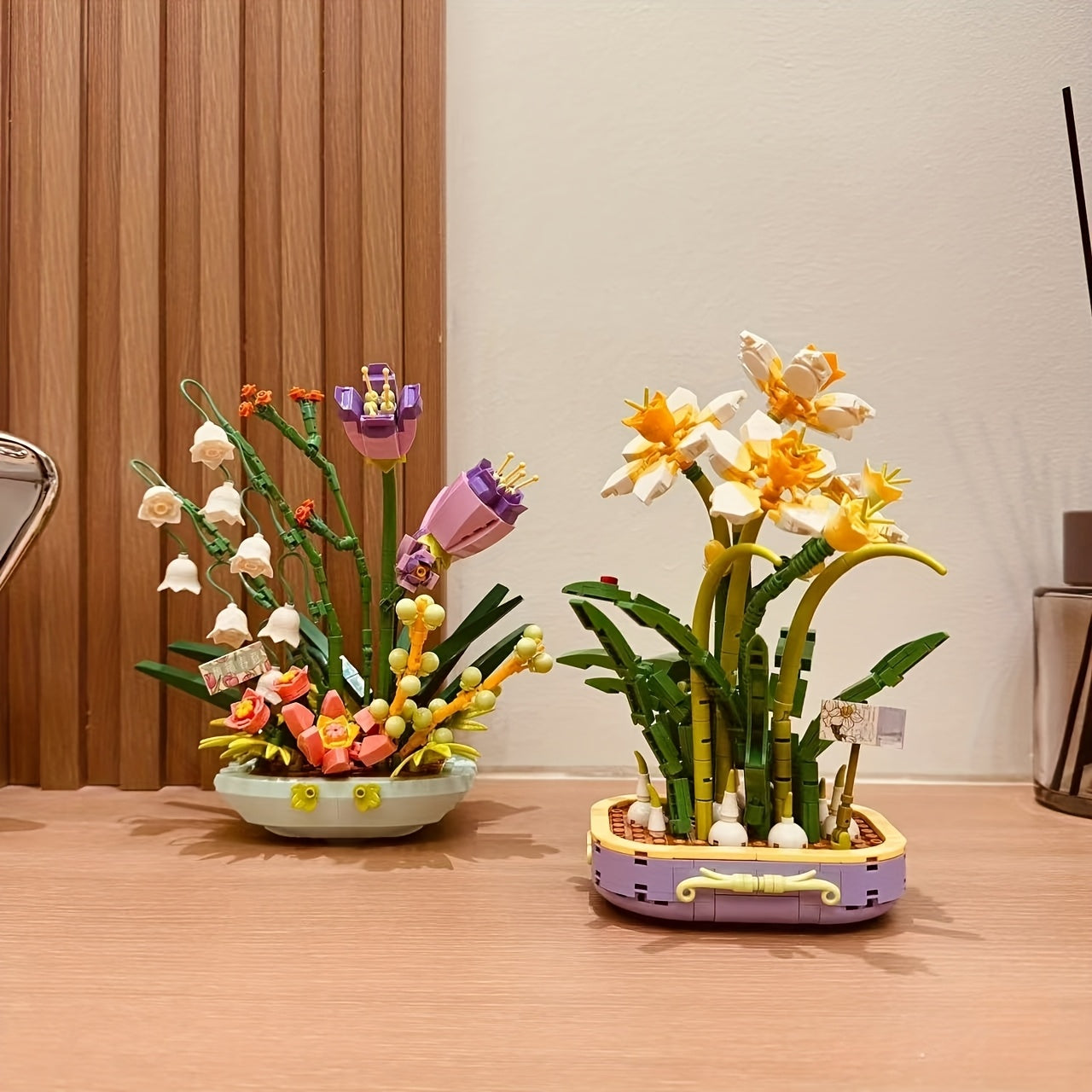 Colorful Flower Arrangement Set with Peonies & Orchids