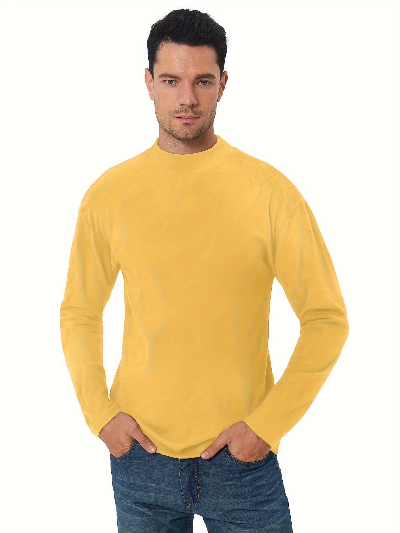 Men's Solid Thermal Tee for Fitness Activities