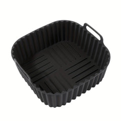 5pcs Silicone Air Fryer Liner 19cm Square BPA-Free Reusable Baking Tray