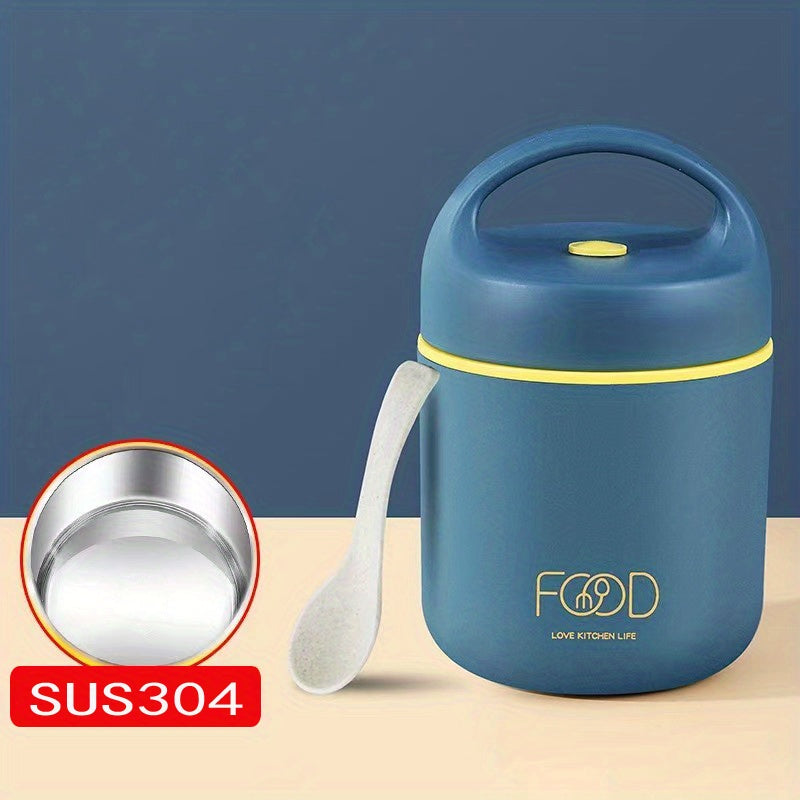Stainless Steel Lunch Flask Vacuum Insulated Soup Cup Leak Proof