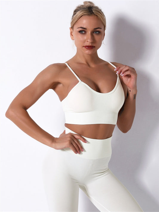 Women's Seamless Fitness Set: Sports Bra & Leggings