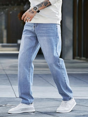 Men's Cat Scratch Straight Leg Jeans