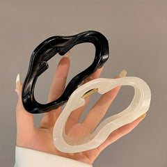 Acrylic Vintage Hair Claw Back Head Shark Claw Ponytail Holder