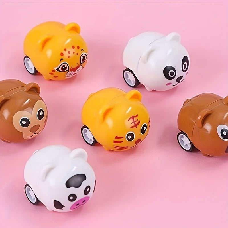 5pcs Christmas Indoor Animal Pull back Car Halloween Toys