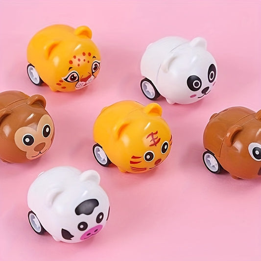 5pcs Christmas Indoor Animal Pull back Car Halloween Toys