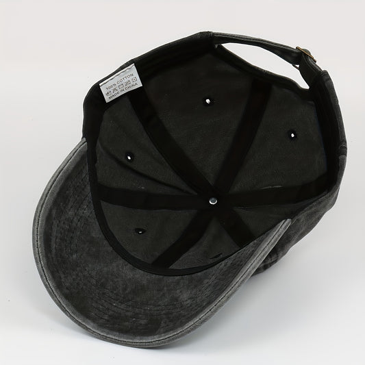 Outdoor Washed Cotton Sun Protection Baseball Cap Unisex Adjustable