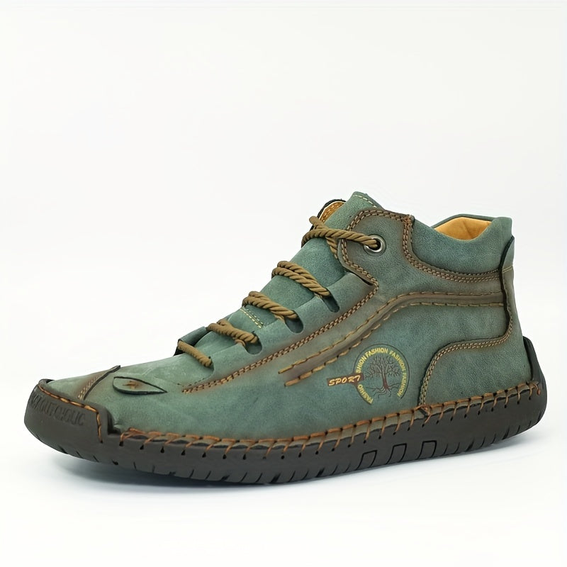 Men's Vintage Lace Up Boots Comfortable Ankle Chukka Boots