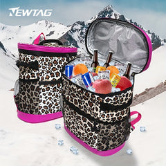 Cow Print Backpack Ice Bag Dual-purpose Thermal Preservation Picnic Lunch Bag