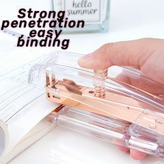 Transparent Desktop Manual Stapler for School Office Home