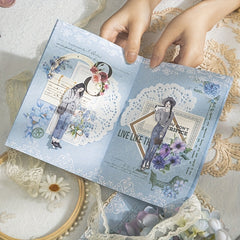 Heart Mirror Shadow Lace Theme Notebook