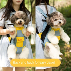 Pet Carrier Backpack Portable Double Shoulder Bag Dog Bag Breathable