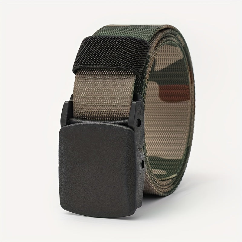 Breathable Nylon Military Tactical Belt No Metal Buckle