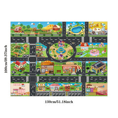 Play Mat House Traffic Road Car Parking City Scene Gift