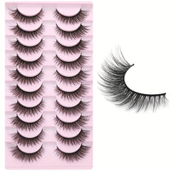 Fluffy 3D Mink Eyelashes Short Cat Eye Style 13mm