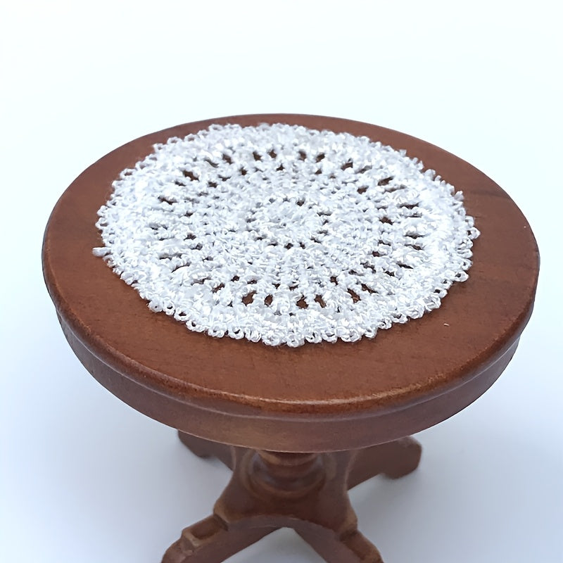 1/12 Scale Dollhouse Decor Lace Table Mat Fabric Accessory
