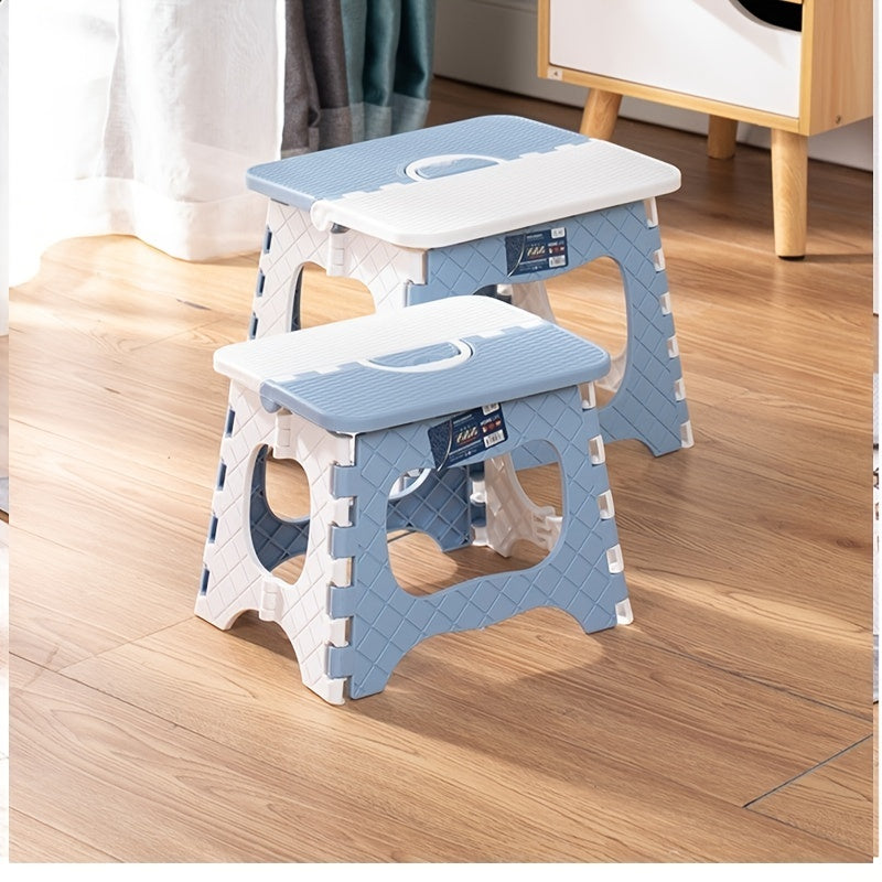 Thick Plastic Folding Stool Portable Step Stool for Camping Fishing Picnic