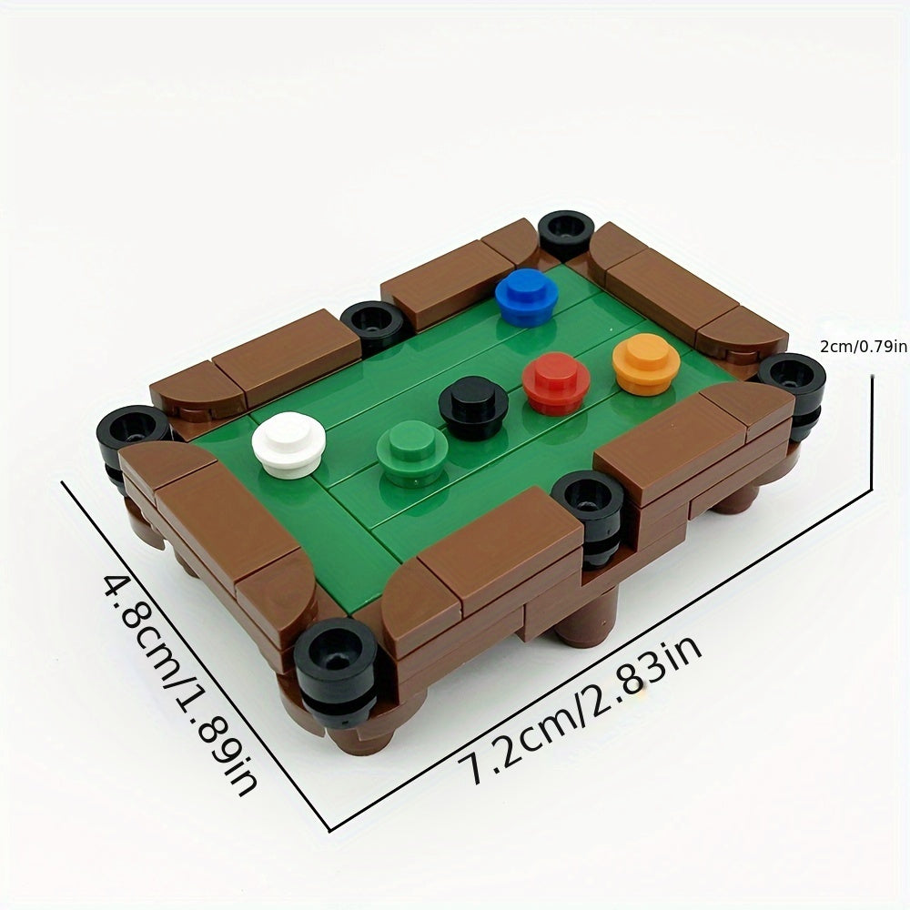 Mini Pool Table Building Blocks Toy Gift