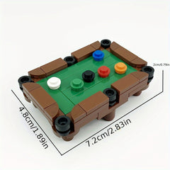 Mini Pool Table Building Blocks Toy Gift