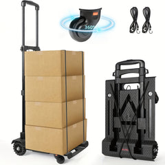 Foldable Hand Truck Utility Cart Portable Multipurpose Grocery Shopping Cart