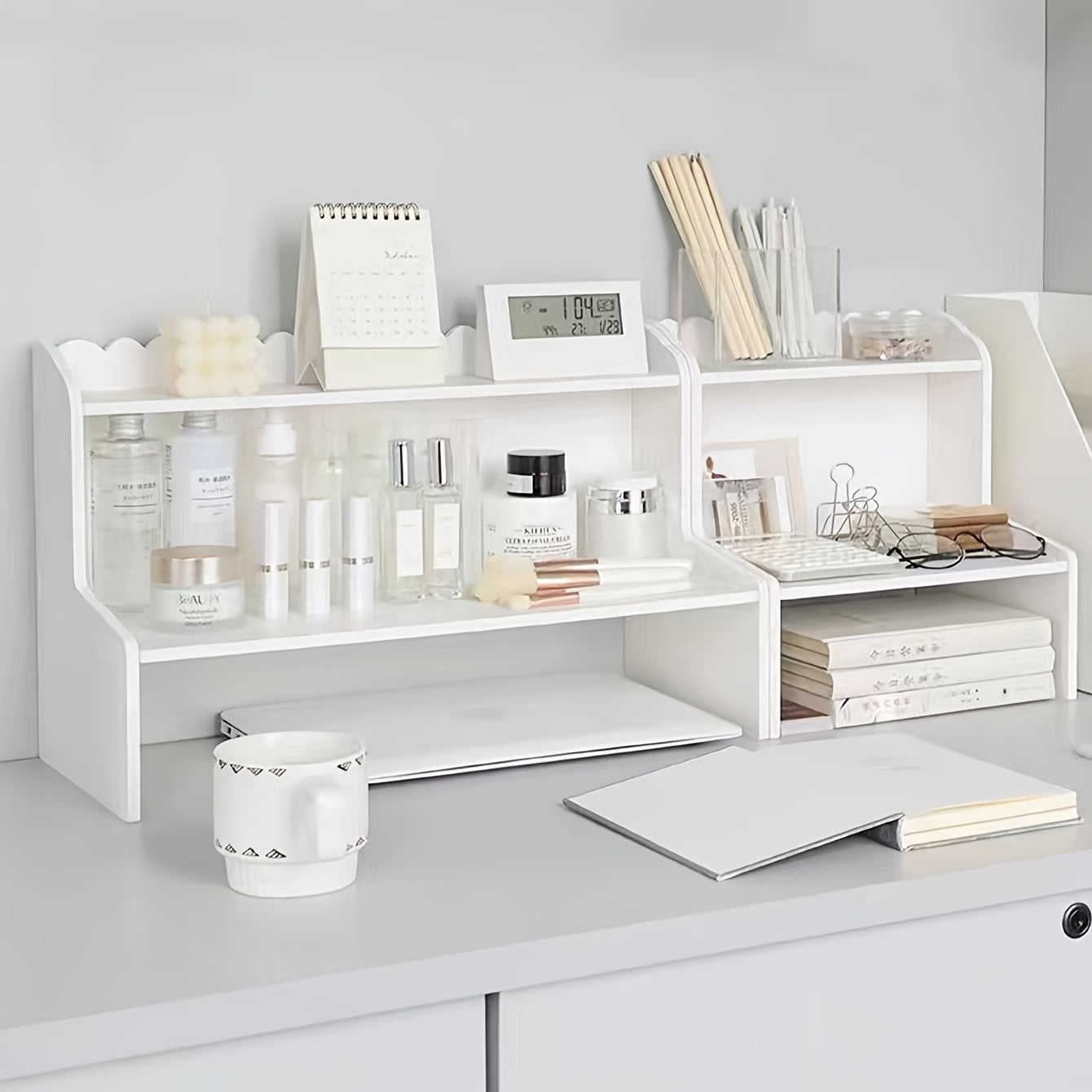 Desktop Storage Rack Wooden Dormitory Storage Rack Cosmetics Storage Rack