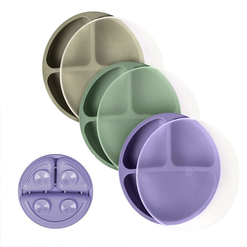 Baby Feeding Silicone Plate with Suction Cup